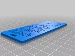 My Customized Customizer Version of luggage label