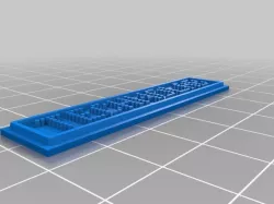 My Customized DOTFONT (variable width OpenSCAD font with