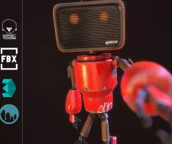 my little android G021 Low-poly  3D model