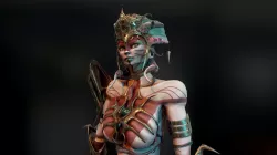 Naga Siren Warrior Low-poly  3D model