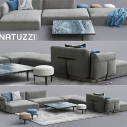 Natuzzi Sofa Herman 3D model