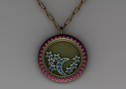 Necklace Low-poly  3D model