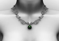 Necklace Low-poly  3D model