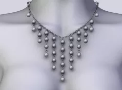 Necklace Low-poly  3D model