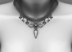 Necklace Low-poly  3D model
