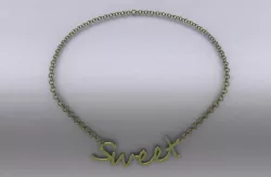 Necklace Low-poly  3D model