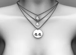 Necklace Low-poly  3D model