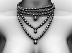 Necklace Low-poly  3D model