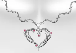 Necklace Low-poly  3D model