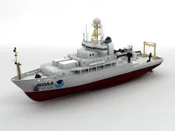 NOAA Ocean Atmosphere Research Vessel Boat Ship 3D model
