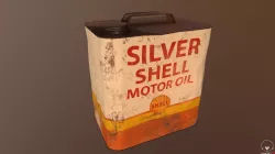 Oil Can Low-poly  3D model
