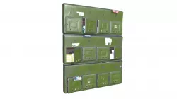 Old Post Boxes  Low-poly  3D model