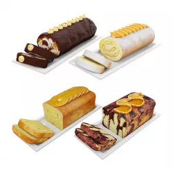 Orange cake collection 3 3D model