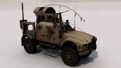 Oshkosh M-ATV Low-poly  3D model