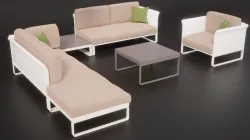 Outdoor Furniture Set 3D model