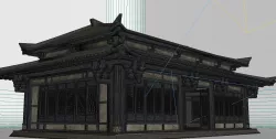 Palace Hall of Ancient Architecture Low-poly  3D model