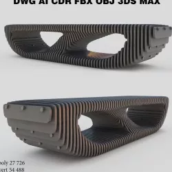 parametric bench 3D model
