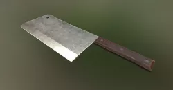 PBR Cleaver Rusty and Standard Low-poly  3D model