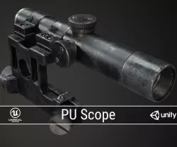 PBR PU Scope Low-poly  3D model