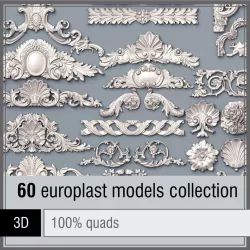 Pearlworks 60 onlay items collection 3D model