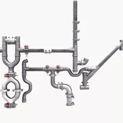 Pipe and Pipe Clamp Pack 3D model