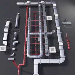 Pipe Ceiling 3D model
