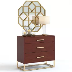 Pottery Barn - Fitz Dresser with Decor 3D model