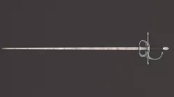Rapier Low-poly  3D model