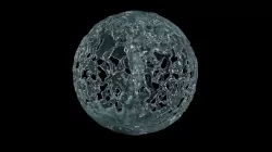 Real flow animated sphere 3D model