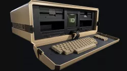 Retro PC Osborne 1 Low-poly  3D model