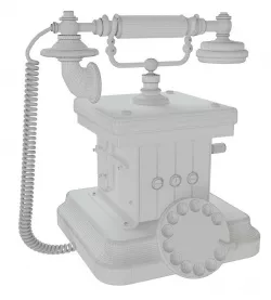 Retro telephone 3D model