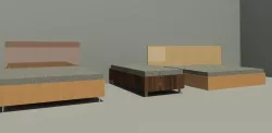 REVIT BED FAMILY 3D model