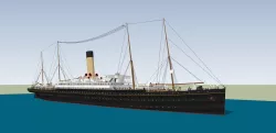 RMS Republic Low-poly  3D model