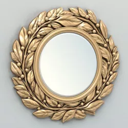 Round mirror frame 006 3D model