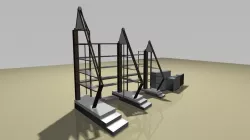 Sails Shop Vitrins 3D model