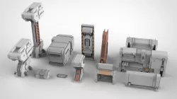 sci-fi Architectural element 19 3D model