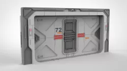sci fi door 21 3D model