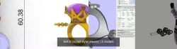 Set of coctail style jewelry 3D Model Collection