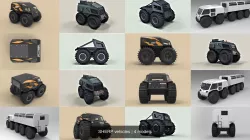 SHERP vehicles 3D Model Collection