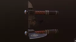 Simple Dwarf Axe Low-poly  3D model