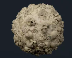 Skulls Bones Seamless PBR Texture 12 Texture