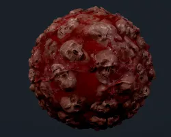 Skulls Bones Seamless PBR Texture 19 Texture
