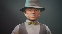 Small man mr  Anderson - Dwarf Low-poly  3D model