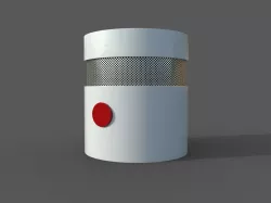 Smoke detector Low-poly  3D model