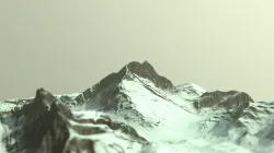 Snow Mountain Low-poly  3D model