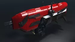 Space cargo ship 3D model