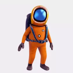 Space Engineer 3D Low-poly  3D model