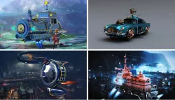 Spaceship Concept 3D Model Collection