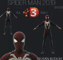 Spider Man 2019 3D models Low Poly Low-poly  3D model