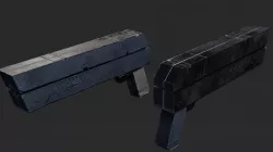 Square Gun 3D model